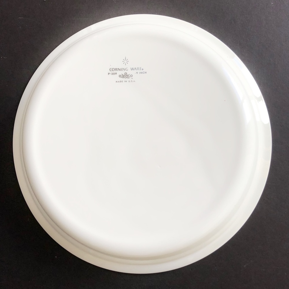 Vintage Corning Ware Pie Plate 9” Blue Corn Flower Pattern Excellent - Picture 5 of 7
